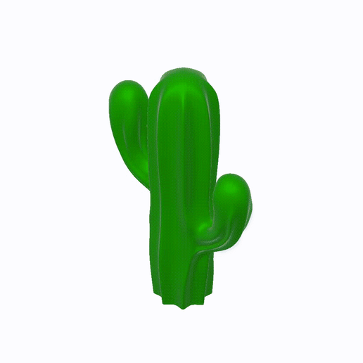 Cactus-v13.gif STL-Datei Kaktus herunterladen • Objekt zum 3D-Drucken, RR-3D_Design