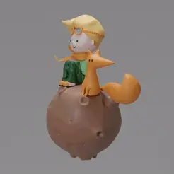 Prince-03.gif STL file The Little Prince・3D printing template to download