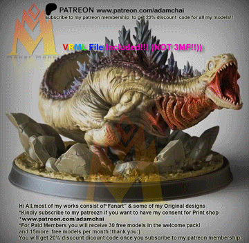 Shin Godzilla Stage 2(Kamatakun)(VRML WRL is includedNOT 3MF!!)- Classic Tokusatsu Monster - Diorama Series-FanArt