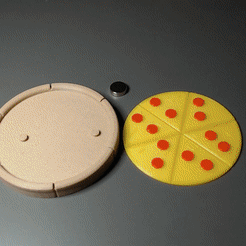 PFM.gif Download STL file Pizza Fridge Magnet • 3D print object, Mo-ElSharawy
