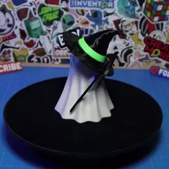 Scary-Ghost-GIF.gif Fichier 3D Lampe fantôme effrayante - Décoration d'Halloween・Modèle à télécharger et à imprimer en 3D
