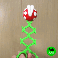 Plant_01.gif 3D file Piranha Plant- Extendable Scissors・3D print design to download
