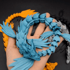 1.gif Archivo STL Dragón del Mar Negro・Objeto imprimible en 3D para descargar