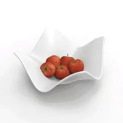 ezgif.com-gif-maker-1.gif STL file Fruit Bowl Organic Cloth style・3D printer design to download