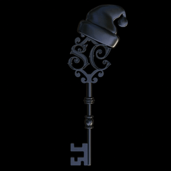 ezgif.com-gif-maker.gif Archivo STL Llave Navideña - V2 - Santa・Diseño imprimible en 3D para descargar