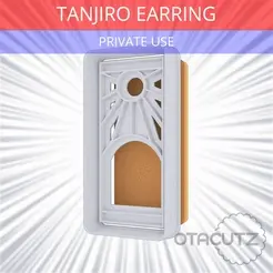 Tanjiro_Earring~PRIVATE_USE_CULTS3D@OTACUTZ.gif Tanjiro Earring Cookie Cutter
