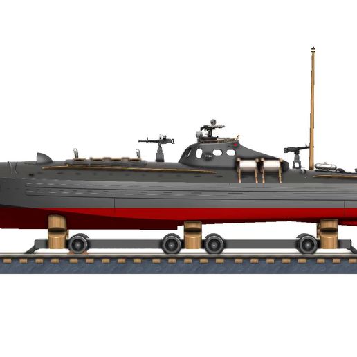 00-Articulation.mp4 Thornycroft 70ft Coastal Motor Boat – 1:16 Scale (1.3 m) RC-Ready | Smart-Segmented & Easy to Build