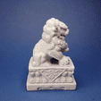 Stone-Lion.2023-05-28-10_21_00.gif 3D file Femal lion desk organiser・3D printer design to download