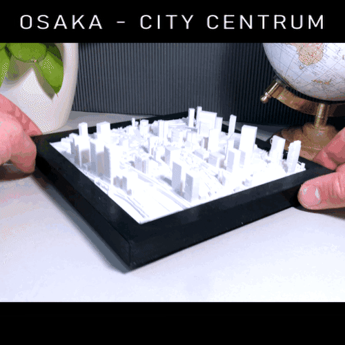 🇯🇵 OSAKA - JAPAN - CITY CENTRUM・ STL File for 3D printing