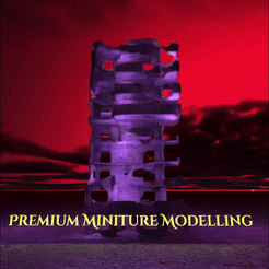 Final-Upload-Tower-4.gif STL file Highrise Tower - Cluster Charge Cascade・3D printing model to download