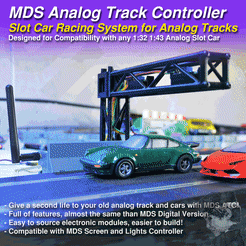 MDS_ATC.gif 3D file MDS Analog Track Controller for your analog slot track and cars・3D printable model to download