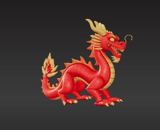 🐉 Flexi Chinese Dragon Fidget Toy - Print-in-Place Mythical