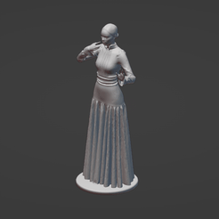 BKGcode_Lady_B.gif STL file BKGcode Victorian Lady 1890・Template to download and 3D print