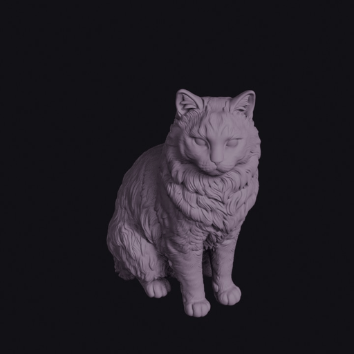 Sitting Ragdoll Figurine