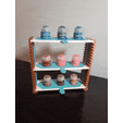 20230914_214130.gif Modular Paint Rack (FUNCTIONAL DEMO VERSION) - French Cleat with Removable Trays (Citadel Game Color & Vallejo Compatible).