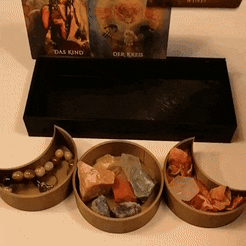 VID_20221108_155357-online-video-cutter.com-1.gif 3D file Triple Moon Tarot Card Shelf, Holder, Organizer・3D print design to download