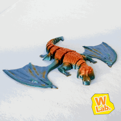 pic_Wlab.gif STL file Simon the articulated adult dragon!・3D printer model to download, Wlab