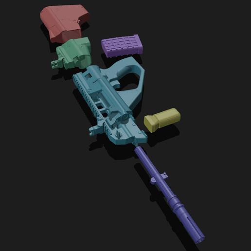 Steyr Aug Assault-Rifle ( Prop-Gun ) 1/1 Scale 3D model