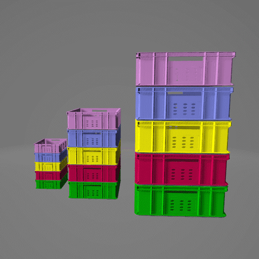 📦 STACKABLE BOX ADJUSTABLE IN SIZE・ STL File for 3D printing・Cults