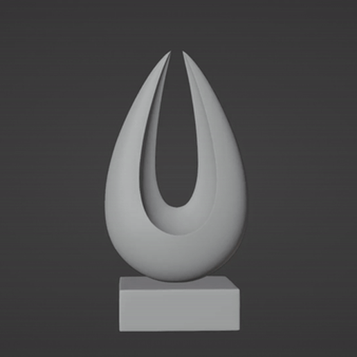Modern Decorative Abstract Art 02 - 3D PRINTABLE 3D model