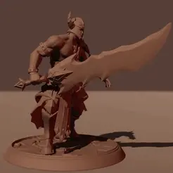 trynda3.gif Free STL file TRYNDAMERE THE BARBARIAN KING・3D printer model to download