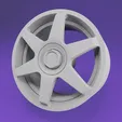 ezgif.com-gif-maker.gif Free 3D model - Rotiform Silver Six type - scale model wheel set - 19-20" - rims Free 3D model sample