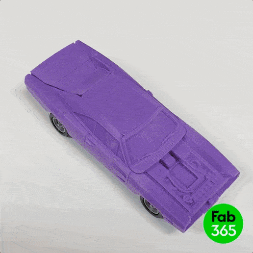 Dodge_Charger_00.gif 3D file Foldable Car Dodge Charger・3D printable model to download, fab_365