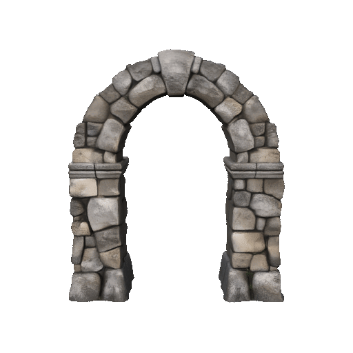 Decorative Stone Arch - Architectural STL Model
