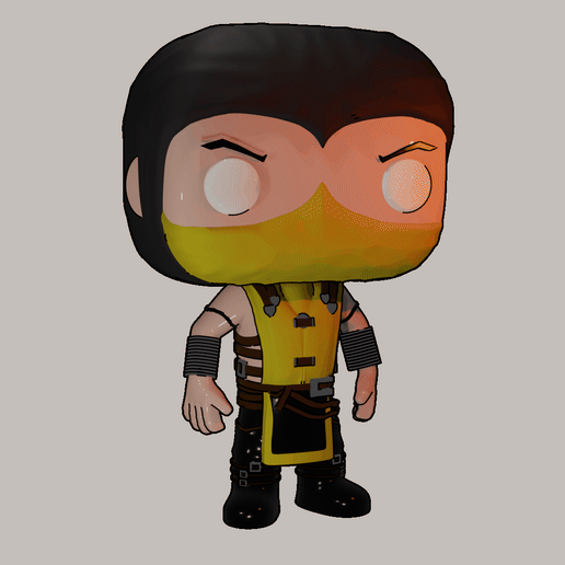 Funko Pop Scorpion 3D model