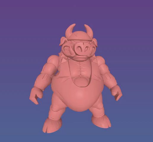 ImageToStl.com_uuuuu.stl.mp4 Porka Pig Battletoads