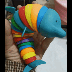 InShot_٢٠٢٢١٢٢٢_١٢٢٣٠٤٨٩٣.gif Файл STL Гибкий дельфин・Модель для загрузки и печати в формате 3D