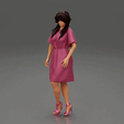 ezgif.com-gif-maker-35.gif Beautiful Model Woman Wearing A Dress And High Heels 3D print model