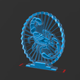 Animation1.gif Scorpion Figure - Suspended 3D - No Support - Thread Art STL