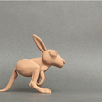 gif-canguro.gif 3D file Jumping kangaroo・Model to download and 3D print