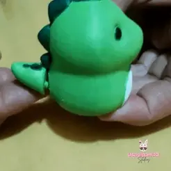 def-5.gif 3D file Flexi Little Dino・3D printing template to download