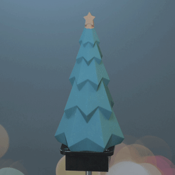 arbol_b_gif.gif OBJ file Christmas tree・Template to download and 3D print