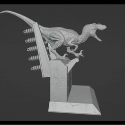 .gif STL file Velociraptor IV Jurassic Park (Dinosaur) | (Dinosaur) Raptor Breakout・3D printing template to download