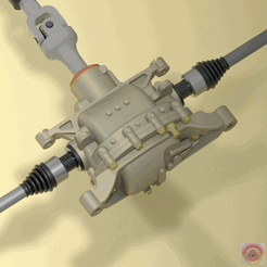 __Ford-Coyote_Trasmissione.gif Fichier STL FORD COYOTE 5.0 - ARBRE DE TRANSMISSION ET DIFFÉR DIFFÉRENTIEL・Design imprimable en 3D à télécharger