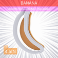 Banana~4.5in.gif Banana Cookie Cutter 4.5in / 11.4cm
