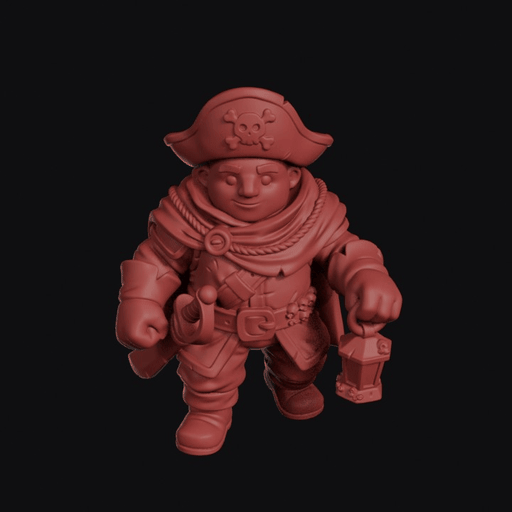 Pirate Captain With Lantern