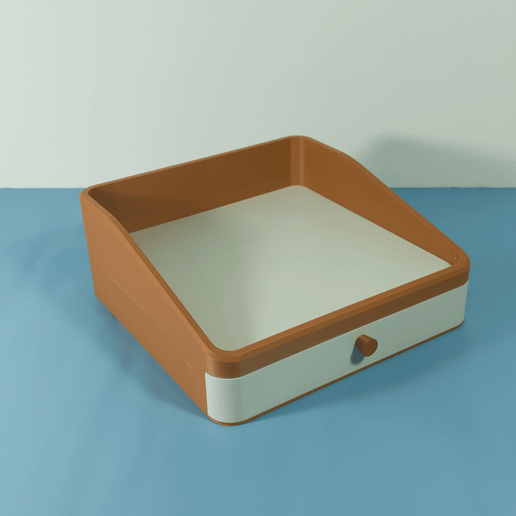 Customizable tray with drawer unit