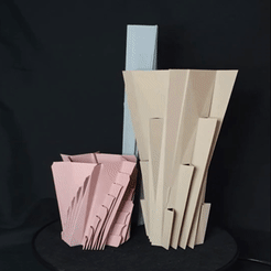 Hnet-image-12.gif STL file Edgy Vase Collection・Model to download and 3D print