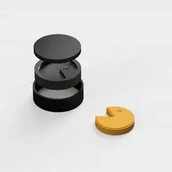 pacman.gif Archivo STL gratis Molde de bomba de baño Pacman・Plan imprimible en 3D para descargar