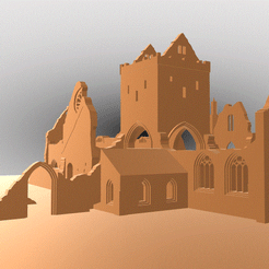 Замок.gif Fichier STL ruines・Plan imprimable en 3D à télécharger, dinok17