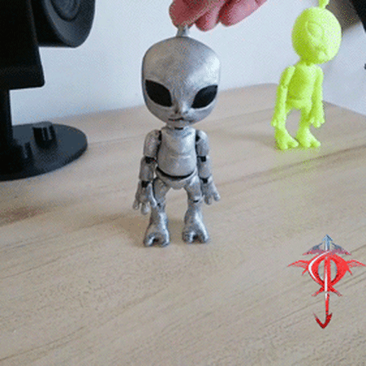Alien-pro31.gif Archivo STL Big Little Alien - FLEXI・Modelo para descargar y imprimir en 3D, CJLeon