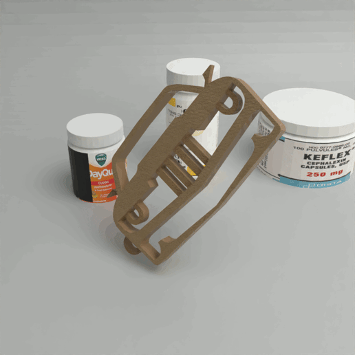 Keychain car style 2 3D model