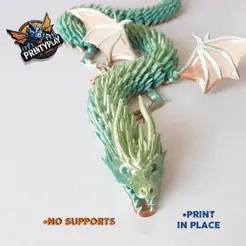 dragon-de-espinas.gif ARTICULATED DRAGON OF THORNS WITH WINGS
