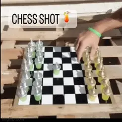 CHESS SHOT # Co Free 3D file CHESS SHOT ♟️ Drinking Game・3D printing template to download