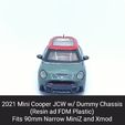 21-Cooper-JCW.gif 21 Cooper JCW Body Shell with Dummy Chassis (Xmod and MiniZ)