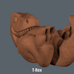T-Rex.gif Download STL file T-Rex (Easy print no support) • 3D printing design, Alsamen